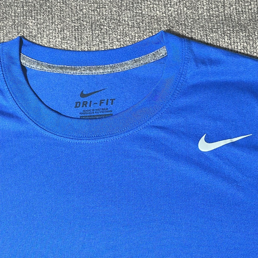Nike Dri-Fit Blue Shirt Men’s Sz M - Picture 4 of 6